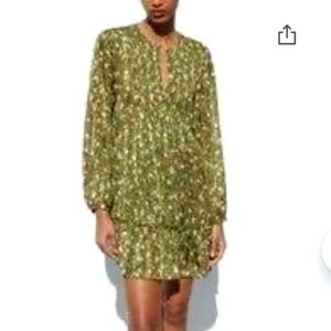 NWT Zara floral ditsy babydoll dress medium